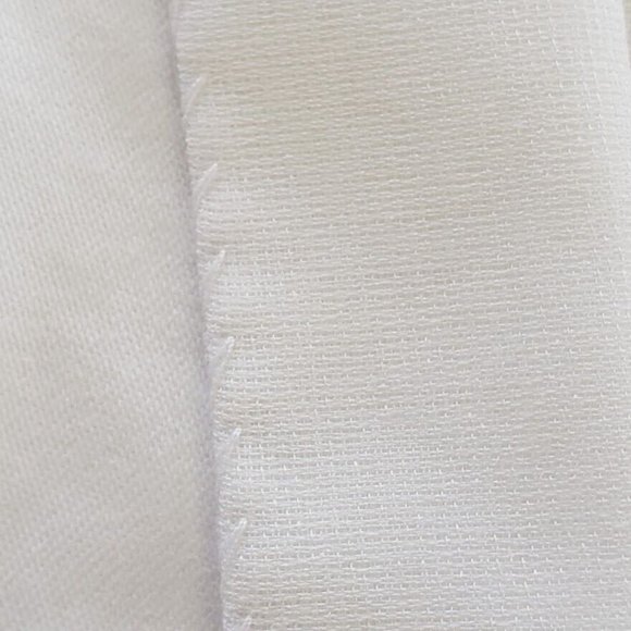 The Curtain Exchange Custom Luxury Drapes 84W 107L Linen & Silk White Euro Pleat - Picture 6 of 9